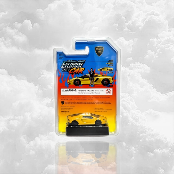 MrBeast + MSCHF Everyone Gets A Car X-Small Car Lamborghini Toy Diecast .75" - Picture 2 of 2